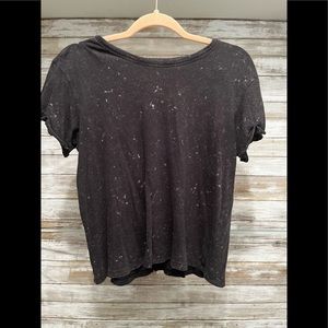 Black And White Cropped Tshirt